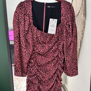Zara Ruched mini dress